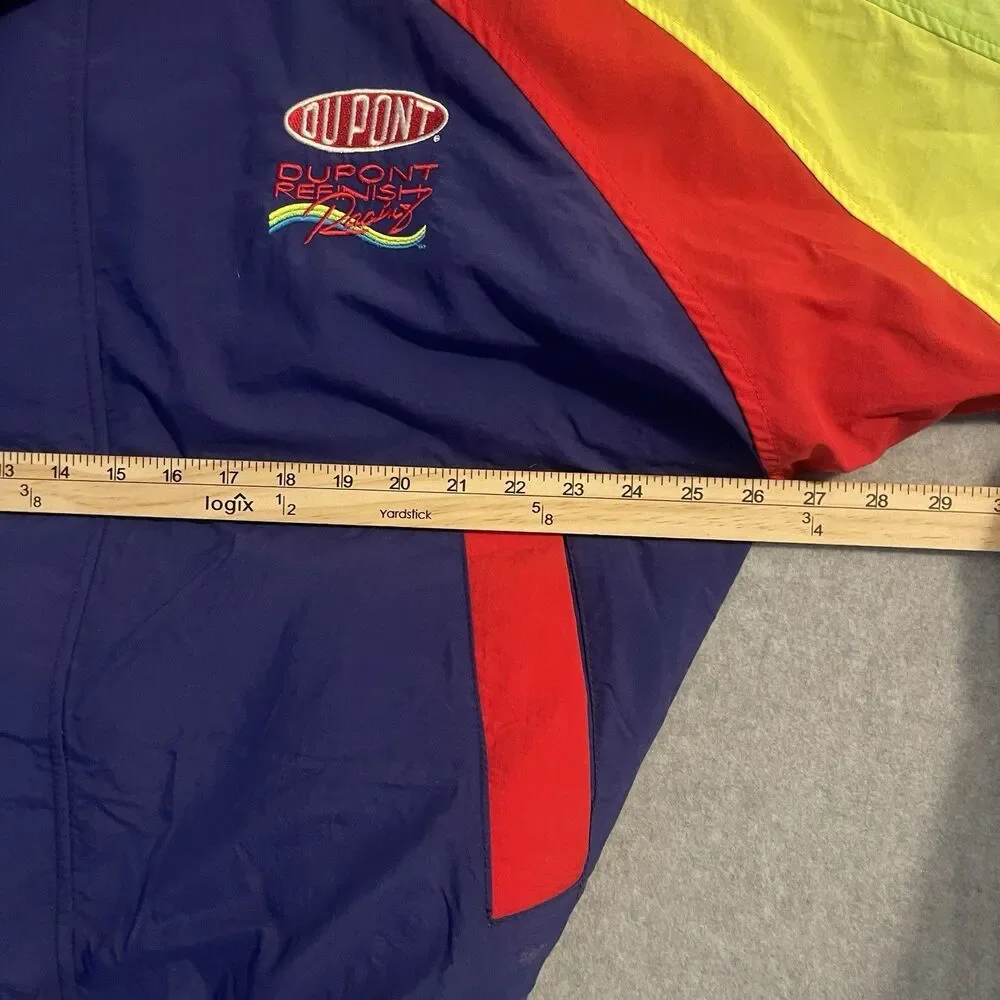 Vintage Jeff Gordon DuPont Refinish Racing NASCAR Jacket Large 90s Made In USA